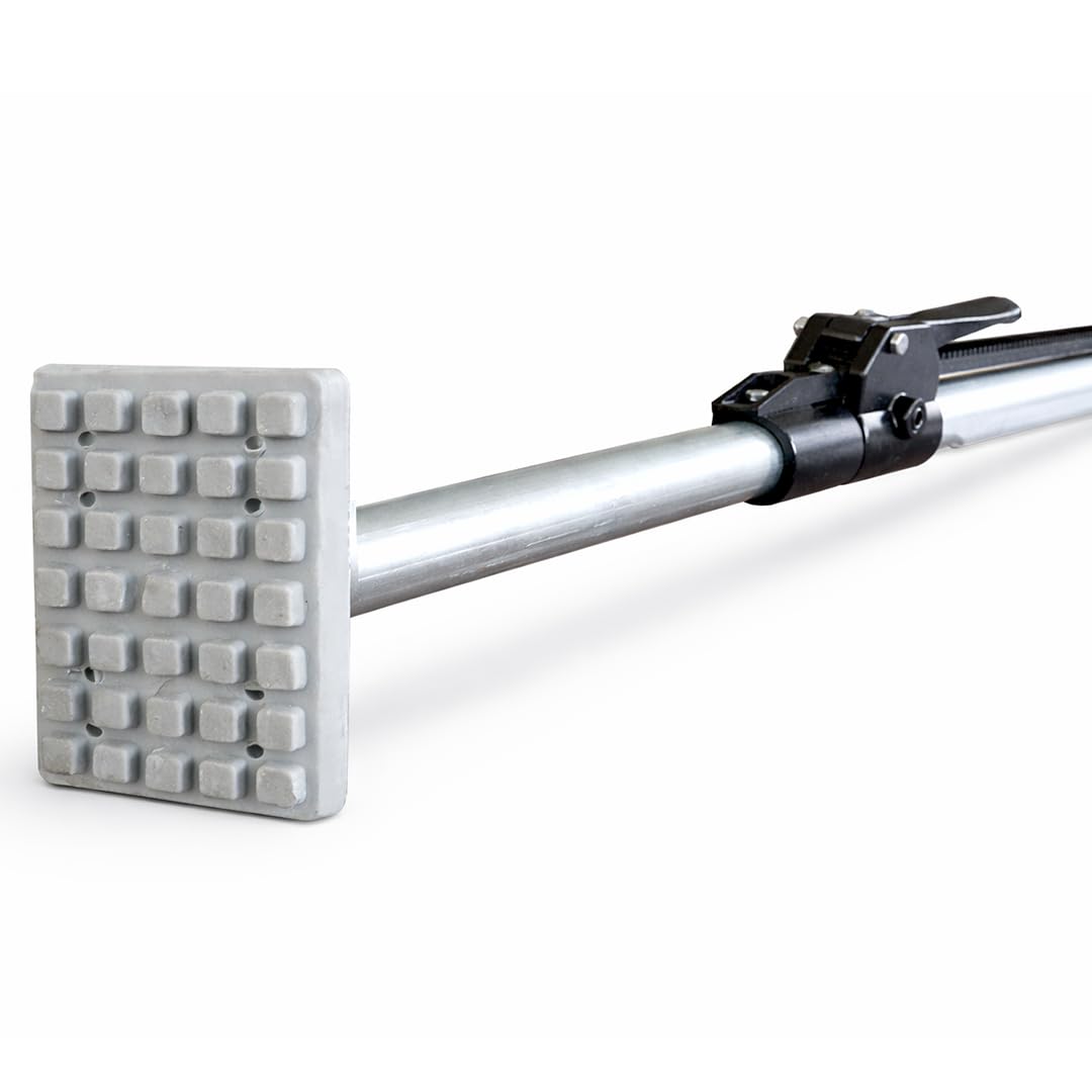 BoxerTool Heavy Duty Adjustable Load Lock Bars for Trailers 89” – 104” Long Steel Ratcheting Cargo Bar -1 Pack