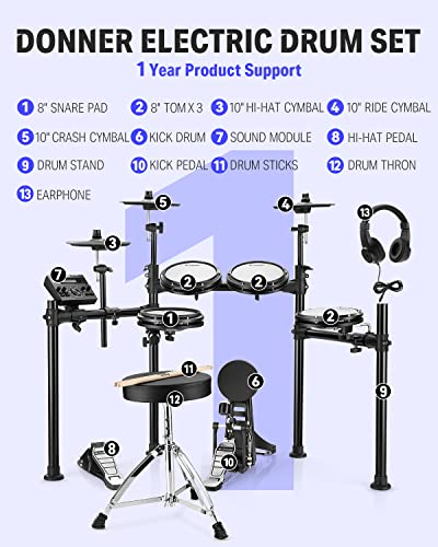 Professional Electric Drum Pad Set