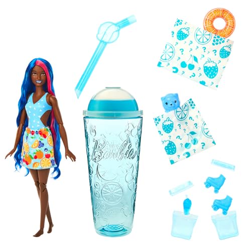 Barbie Pop Reveal, Boneca Surpresa Série de Frutas com 8 Surpresas, Para Crianças acima de 3 Anos (N