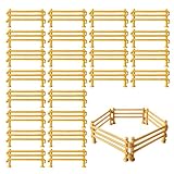 Schleich Zaun, 80 Stück Miniatur Zaun für Kinder, DIY Farm Szenen, Kreatives Spielzeug, Lernspielzeug für Kinder ab 3 Jahren, Eltern-Kind Interaktion, Mini Zaun Set