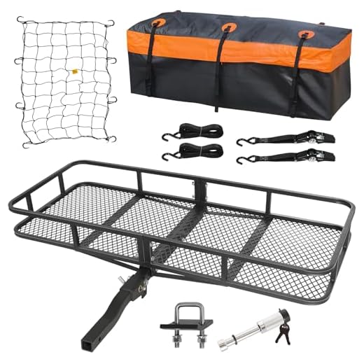 WEIZE Folding Hitch-Mount Cargo Carrier