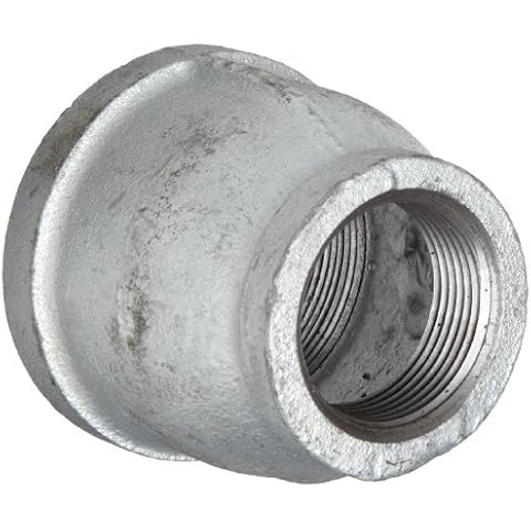 Anvil 8700135851, Malleable Iron Pipe Fitting, Reducer Coupling, 2" x 1-1/2" NPT Female, Galvanized Finish Cover