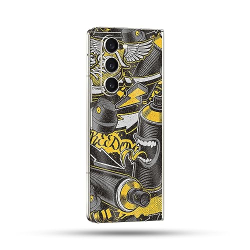 Image of MightySkins Skin Compatible with Samsung Galaxy Z Fold 5 Full Wrap - Puppy Fall | Protective, Durable, and Unique Vinyl Decal wrap Cover | Easy to Apply, Remove, and Change Styles | Made in The USA