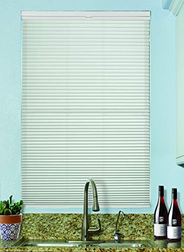 Blindsavenue Cordless Top Down Bottom Up Cellular Honeycomb Shade, 9/16" Single Cell, Light Filtering, White Dove, Size: 34.5" W X 72" H #TOP2