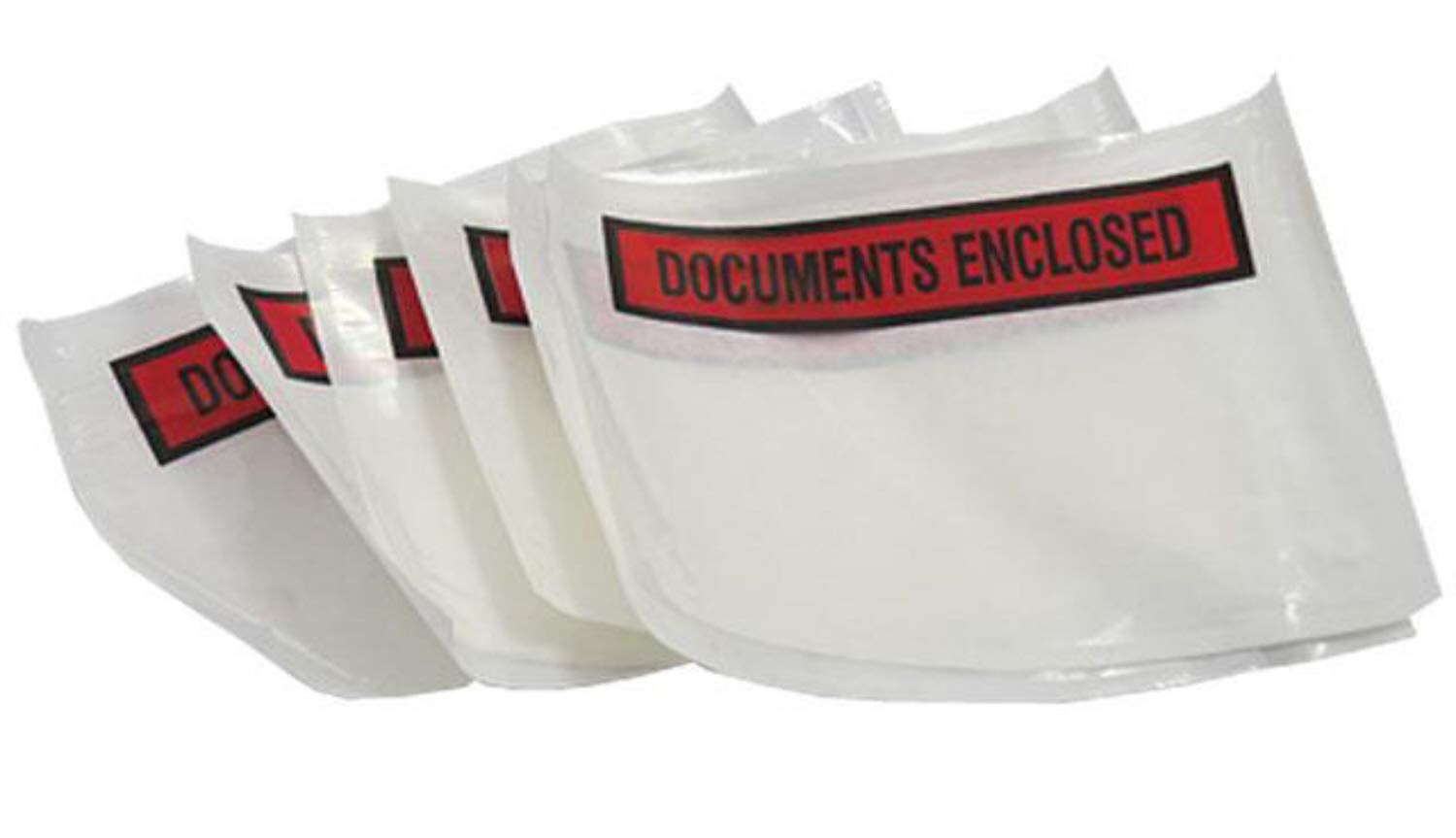 20 Small A6 Size Printed Peel + Seal Clear Document Enclosed Wallets 112 x 162mm / 4.5 x 6.5" Postal Mailing Packaging Packing Shipping Postage Pouches Bags Address Envelopes Labels Stickers Slips