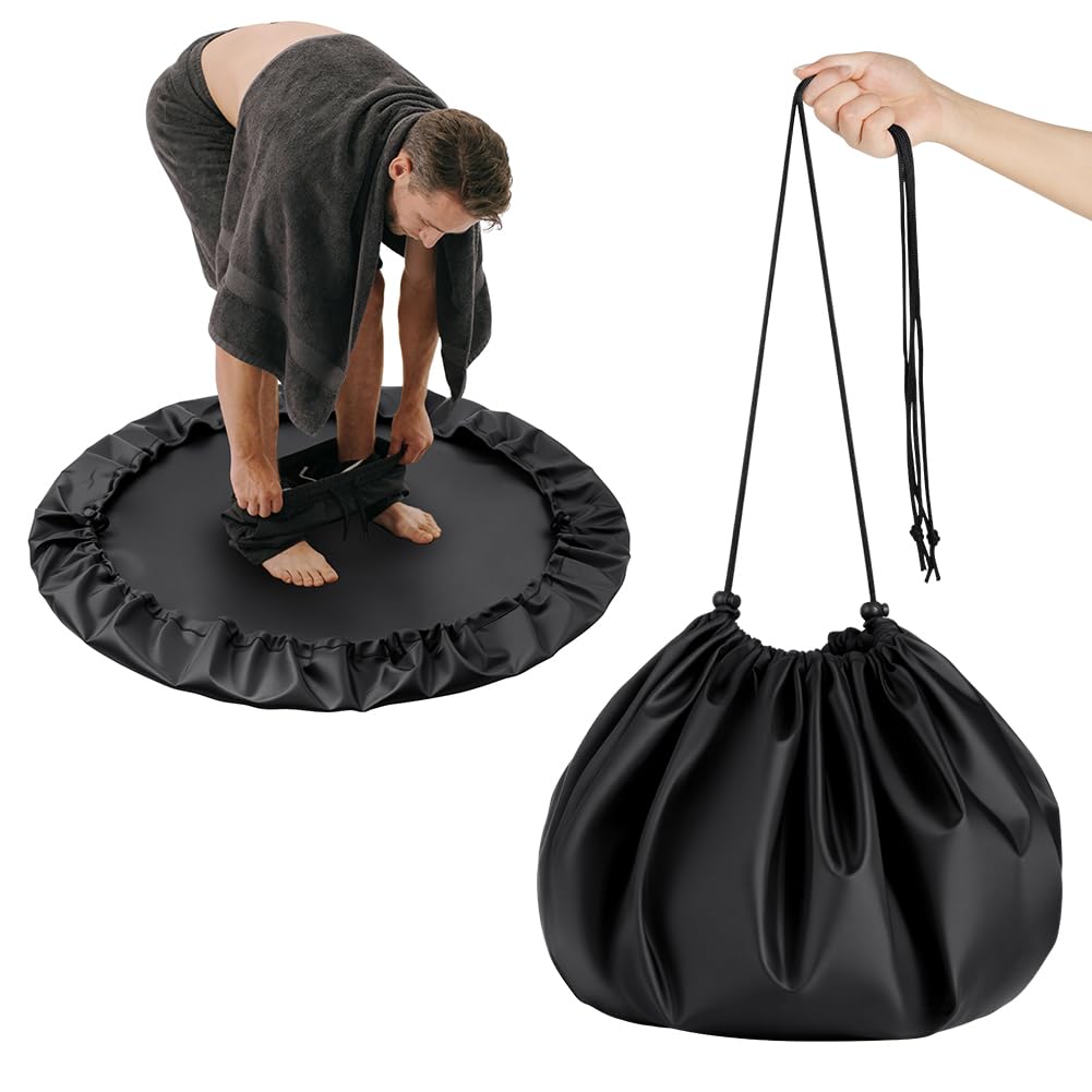 Alaoo Wasserdicht Wechselmatte Neoprenanzug, Hygienische Fußmatte, Tauch-Umkleidematte Praktische, Neoprenanzug-Wickelunterlage, Wetsuit Strand Surf-Wickelmatte für Schwimmen Freien Sport,90cm