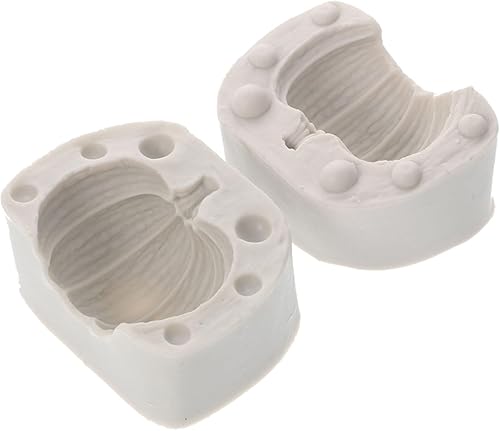 KJHBV Molde de silicona de calabaza para magdalenas, molde de caramelo, chocolate, mini galletas, molde de pastel de calabaza, moldes de caramelo de