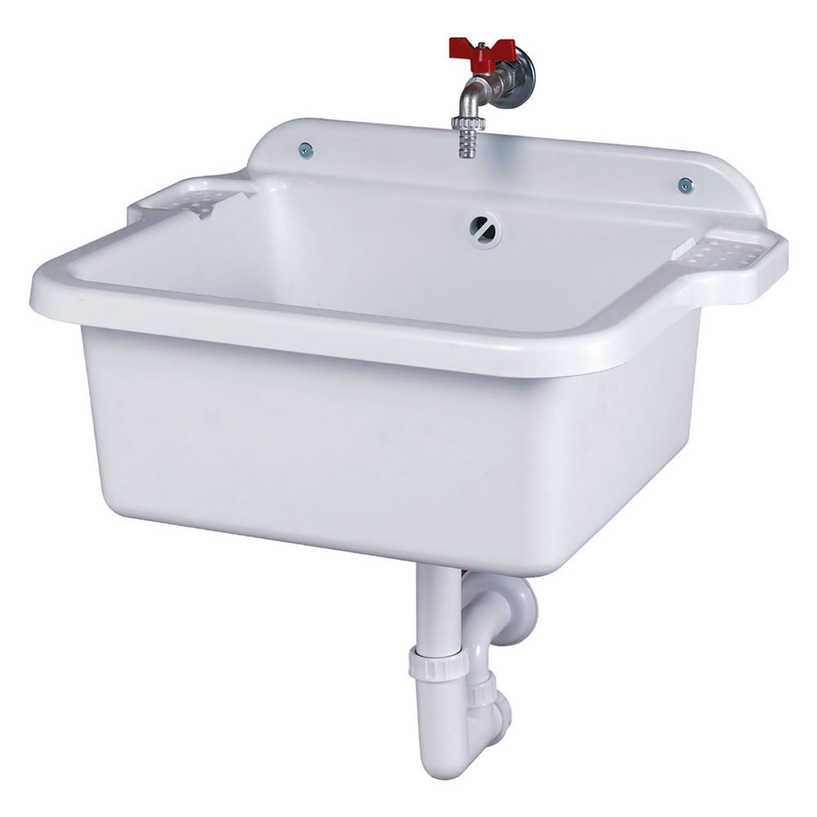 1 PZ PILOZZO LAVATOIO DA PARETE cm 60 x 45 x h.28