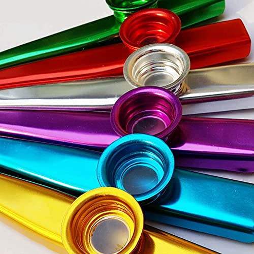 Compagnon de FlûTes D’Instruments de Musique Kazoo en MéTal 18 PièCes avec Diaphragmes Kazoo pour Guitare, UkuléLé… - Les Beatles, Paul McCartney, John Lennon, RIngo Starr, George Harrison Compagnon de FlûTes D'Instruments de Musique Kazoo en MéTal 18 PièCes avec Diaphragmes Kazoo pour Guitare, UkuléLé… – Image 5