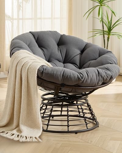 Villeston Papasan Swivel Reading Chair