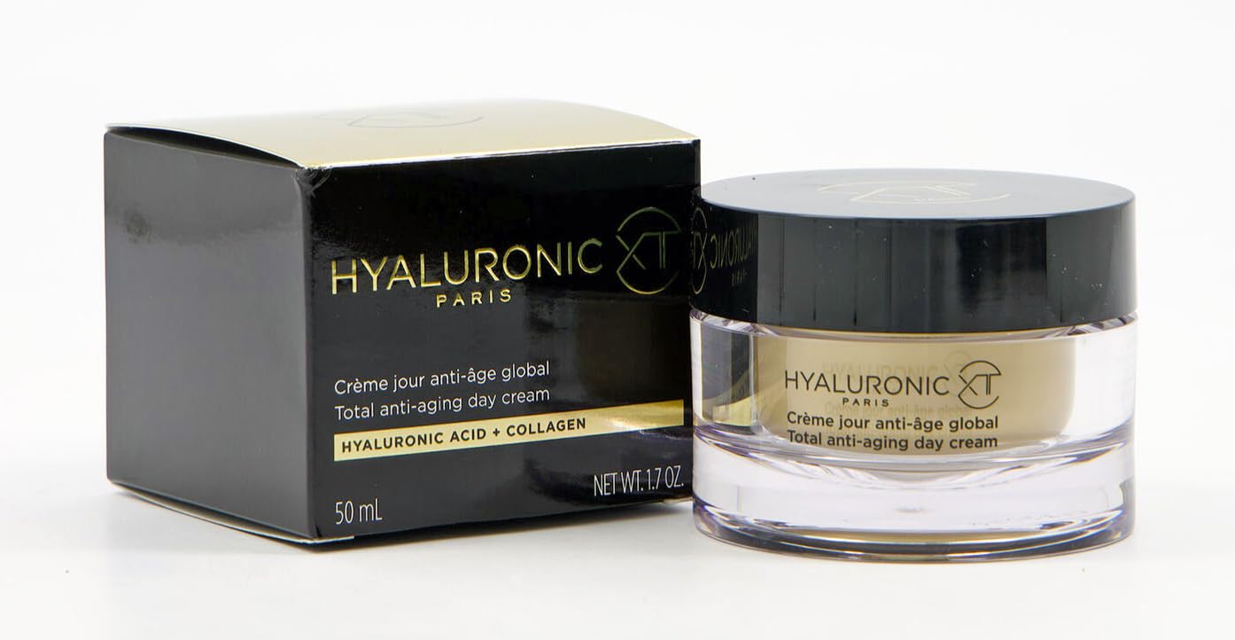 Hyaluronic XT Paris - Crema giorno al collagene con acido ialuronico, cura intensiva completa, 50 ml