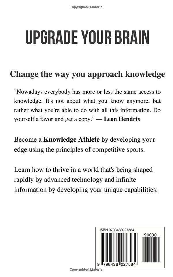 Miniatura 2 de Knowledge Athlete Outcompete In The Knowledge Economy By Learning Faster and Smarter (Thinking Tools)