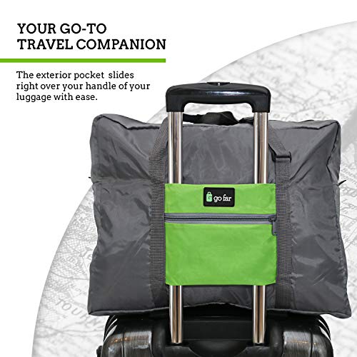 Go Far Compact Foldable Pocket Travel Bag for Business and Personal Travel - Green4