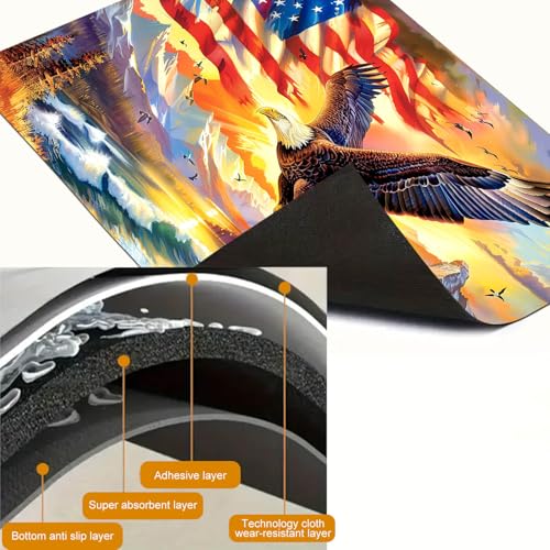 Image of HOMETITUTE American Eagle Stove Top Cover 28x20 Heat Resistant Protector