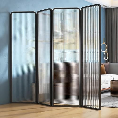 Folding Metal Room Divider, Freestanding Partition Screen for Indoor Spaces, Stylish Privacy Divider, Adjustable Separator for Home, Office & Event Use