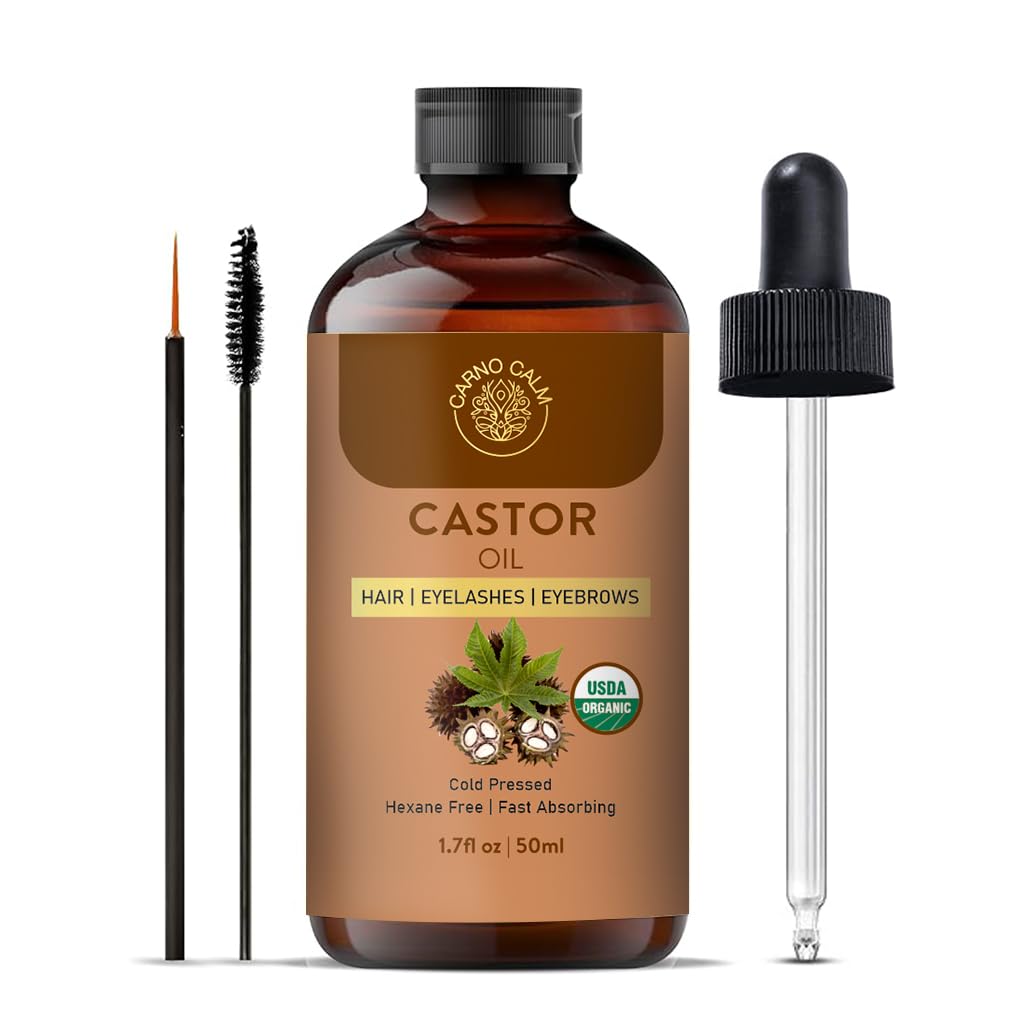 Carno Calm Castor Oil Organic 50ml, Yellow, 50 ml (Pack of 1)