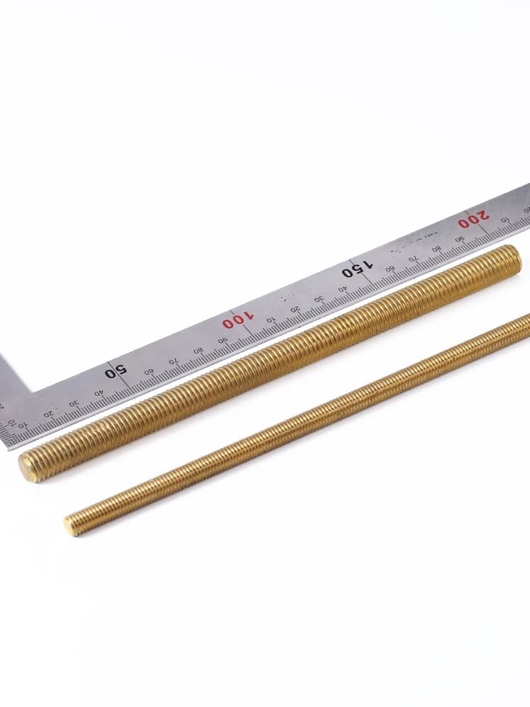 Varillas roscadas de latón con rosca fina espárragos de rosca métrica pernos m8 m10 m12 (10,M8 x 1,0 x 200 mm)