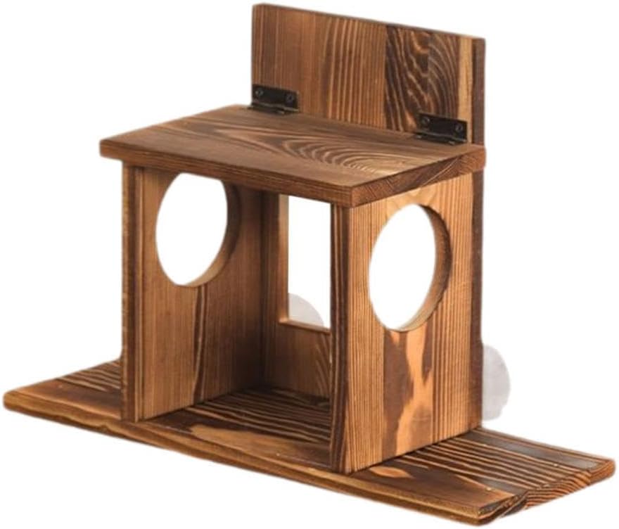 Squirrel Feeder Easy Installation Picnic Table Food Feeder Wood Ornament
