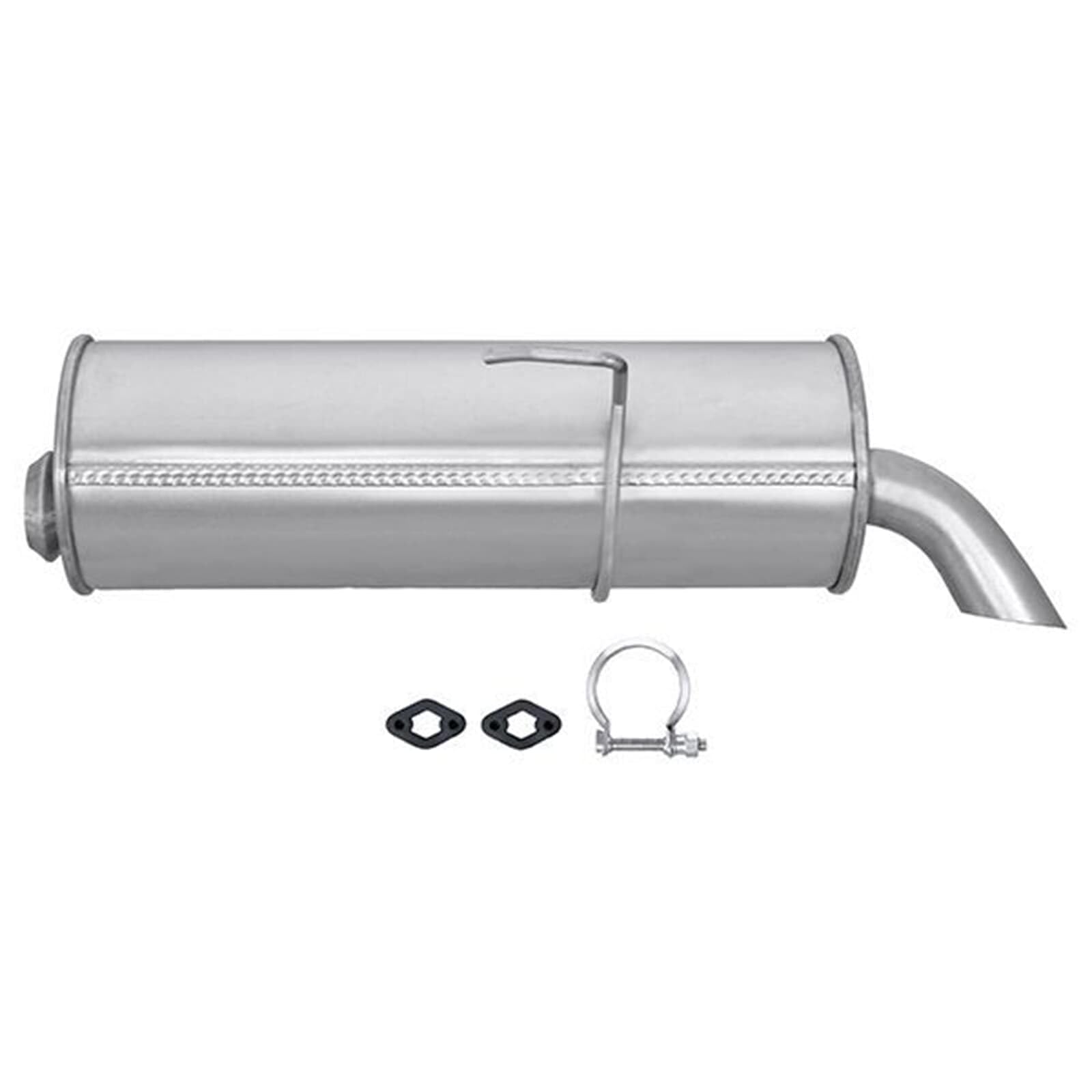 HELLA 8LD 366 031-871 Tłumik końcowy - Easy2Fit® Kit - z tyłu - jednoczęściowy - Komplet z elementami do montażu