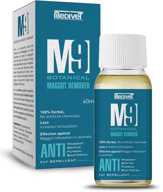 Medivet M9 Botanical Maggot Remover Oil 60ml Amazon.in Health