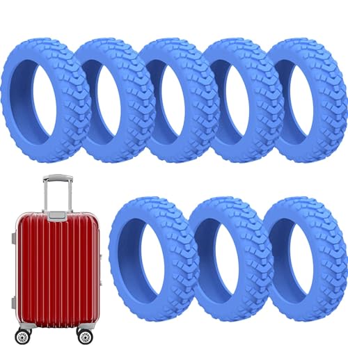 Luggage Wheels - Colorful Silent Silicone Luggage Wheel Covers, Colorful Silicone Luggage Spinner Wheel Covers for Freezers, Suitcases, Children's Beds