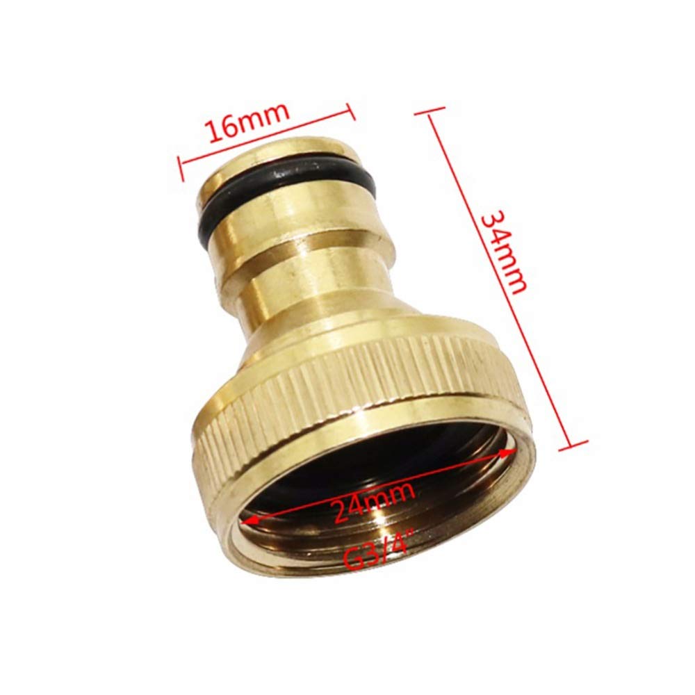 Conectores de manguera LRJSKWZC 3/4 '' Rosca hembra lavado conector estándar de la ametralladora del conector rápido conector de herramientas for la agricultura agua de 20 PC