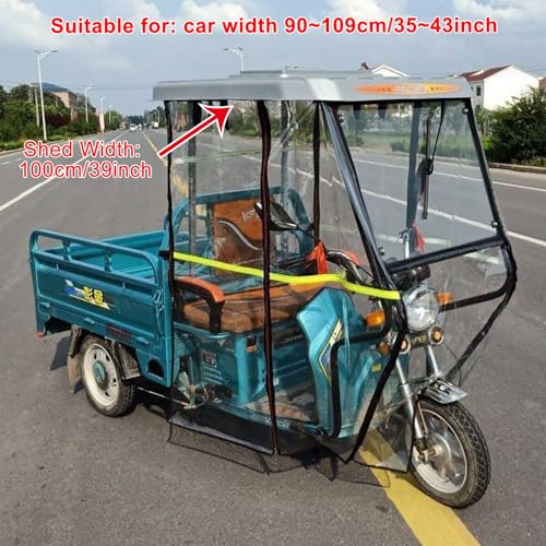 Genérico Fundas para vehículos de Deportes de Motor, Funda Impermeable para Scooter de Movilidad, Fundas para Triciclo, Almacenamiento al Aire Libre, Impermeables, Reflectantes, Lona a Prueba de lluv