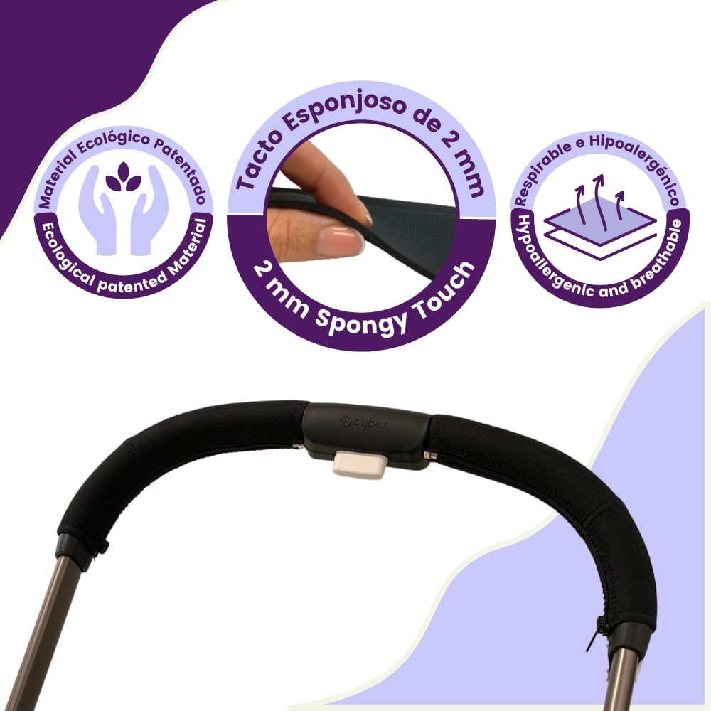 PROTEC TIF | Housses en néoprène pour le guidon compatible avec CYBEX Gazelle S