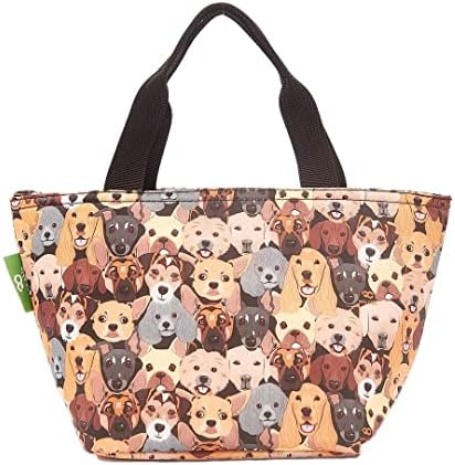 ECO CHIC Lightweight Foldable Insulated Lunch Bag Water Resistant Cooler Bag (Wild Birds Green)