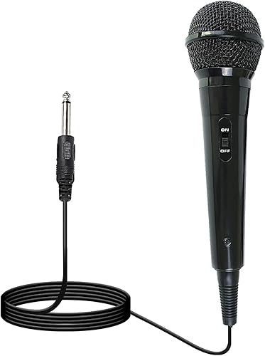 E I F E R Micrófono dinámico con cable con enchufe de 0.256 in y cable de 6.6 ft para karaoke y rendimiento