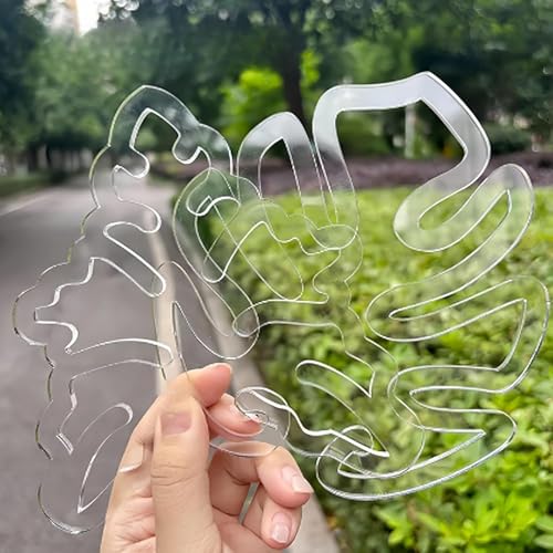 2 Pcs Moss Pole Monstera Plant Support Stakes, Monstera Trellis Indoor, Plant Stem Holder, Clear Stem