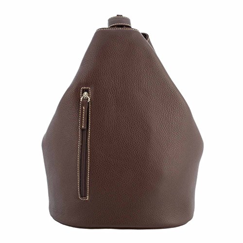 PAULA ALONSO Mochila en piel Talla: Color: MARRON