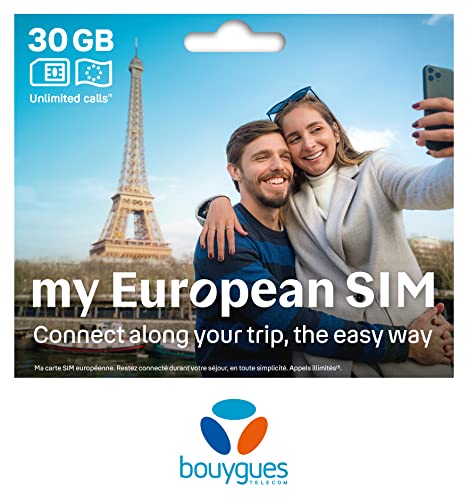 Bouygues telecom My European SIM - BOUYGUES TELECOM - 20GO + appels &SMS illimité