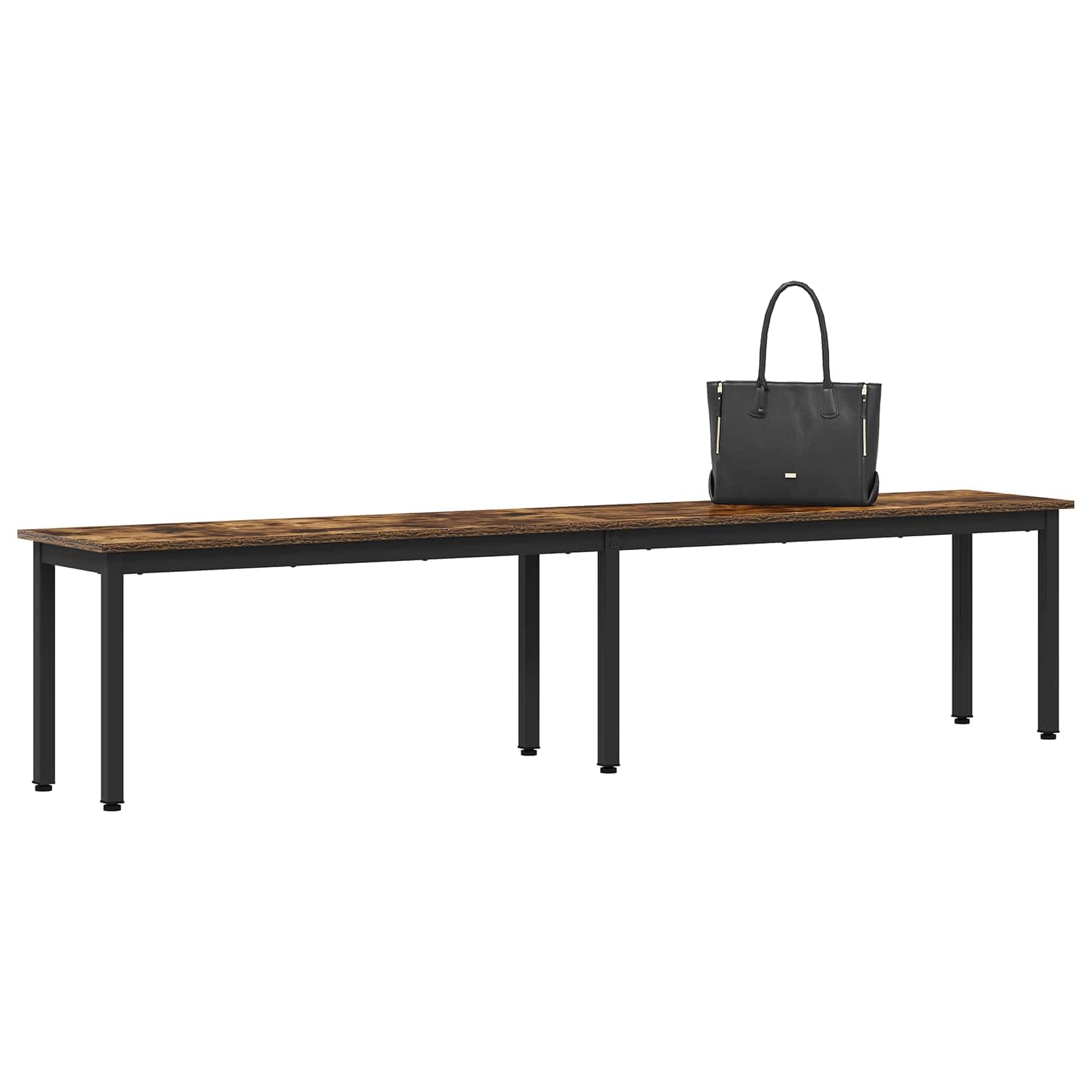 Banco Roble Humo 200 x 35 x 45 cm Madera de ingeniería, Bancos, 15.26 kg-892610