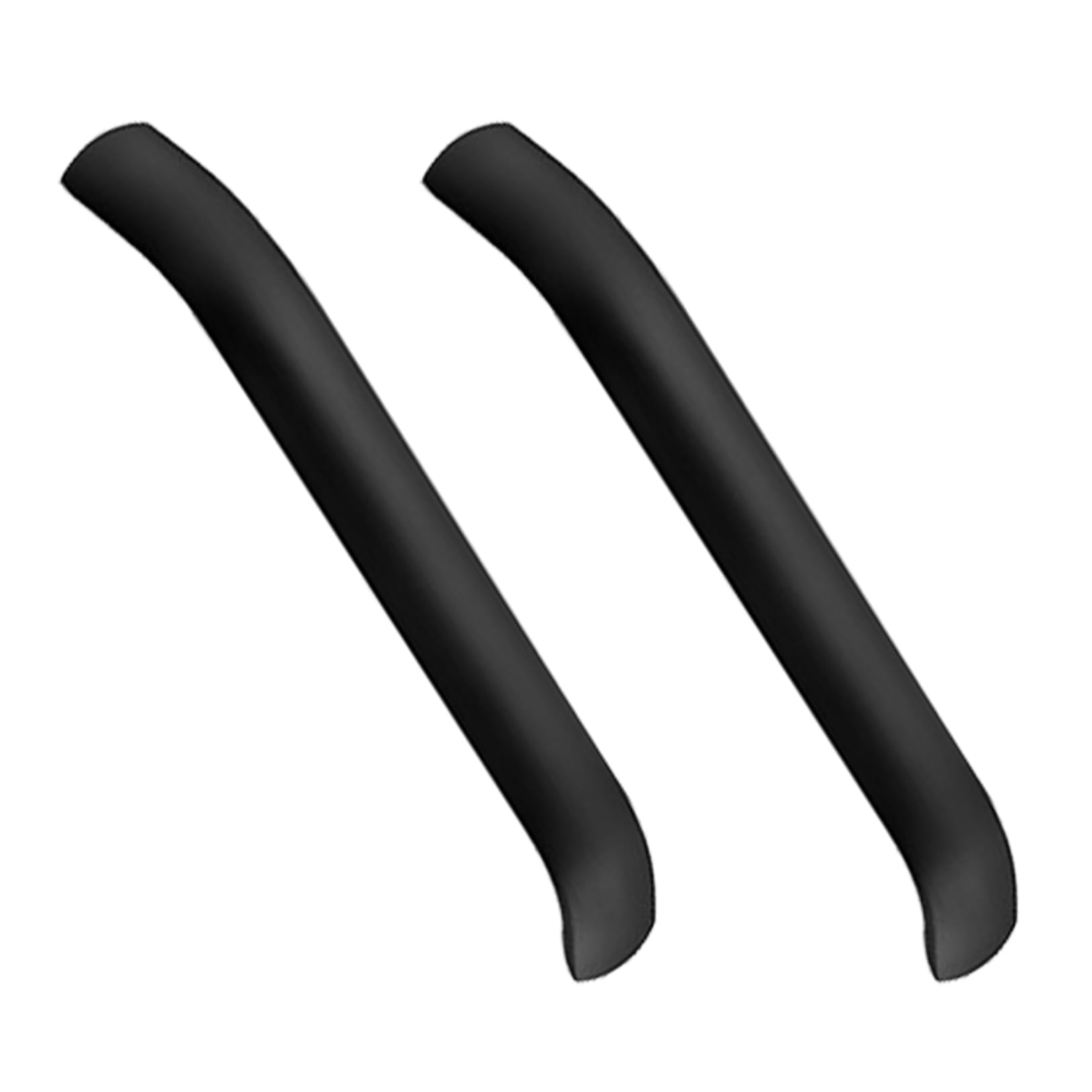 TYYCKJ Black Drawer Handles Knobs 2 Pack Aluminum Alloy Kitchen Cabinets Handles Decorative Wardrobe Door Handles Solid Furniture Knobs (Hole Distance 192mm)