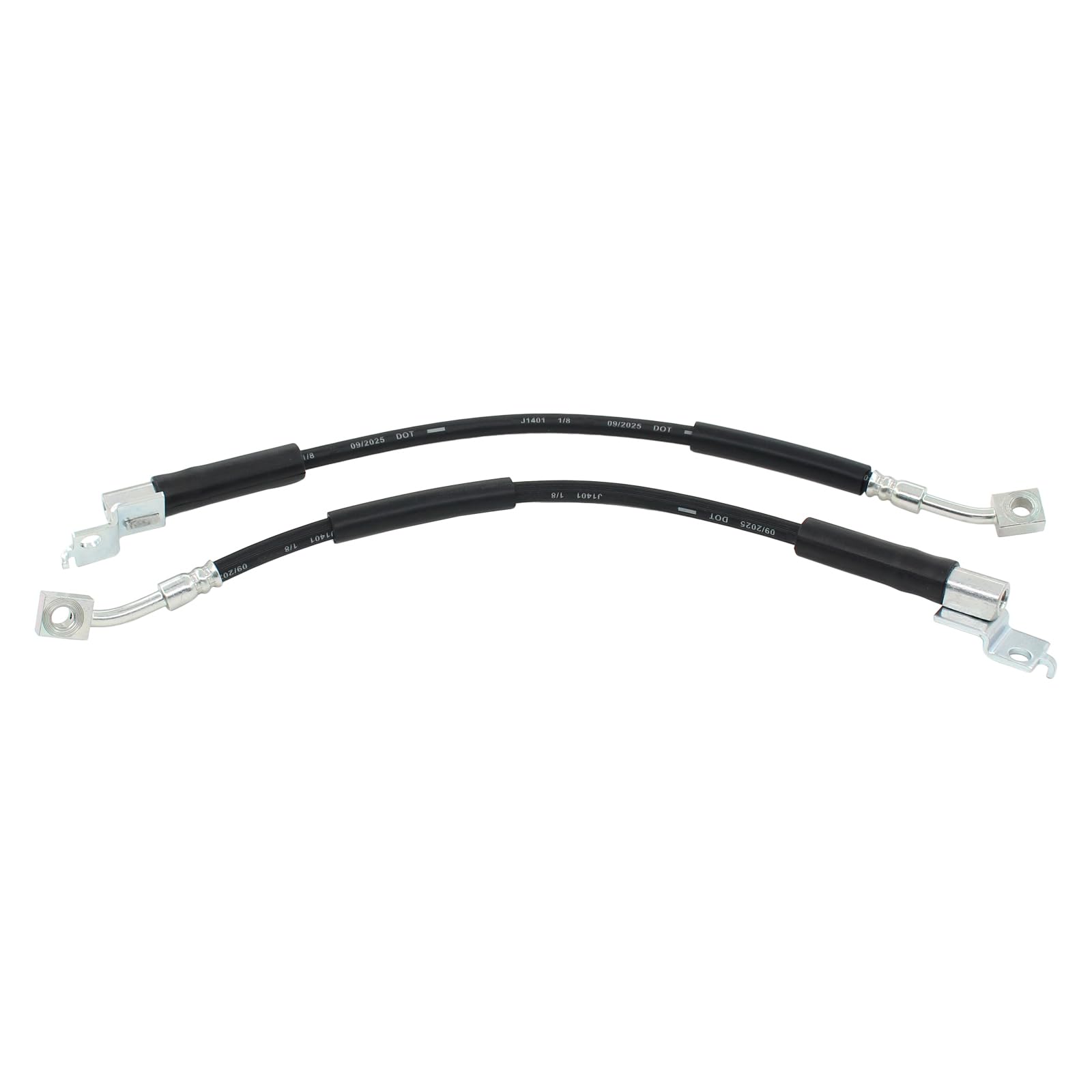Pair Left and Right Front Brake Hydraulic Hose for Jeep Cherokee Comanche Grand Cherokee Wagoneer TJ Wrangler