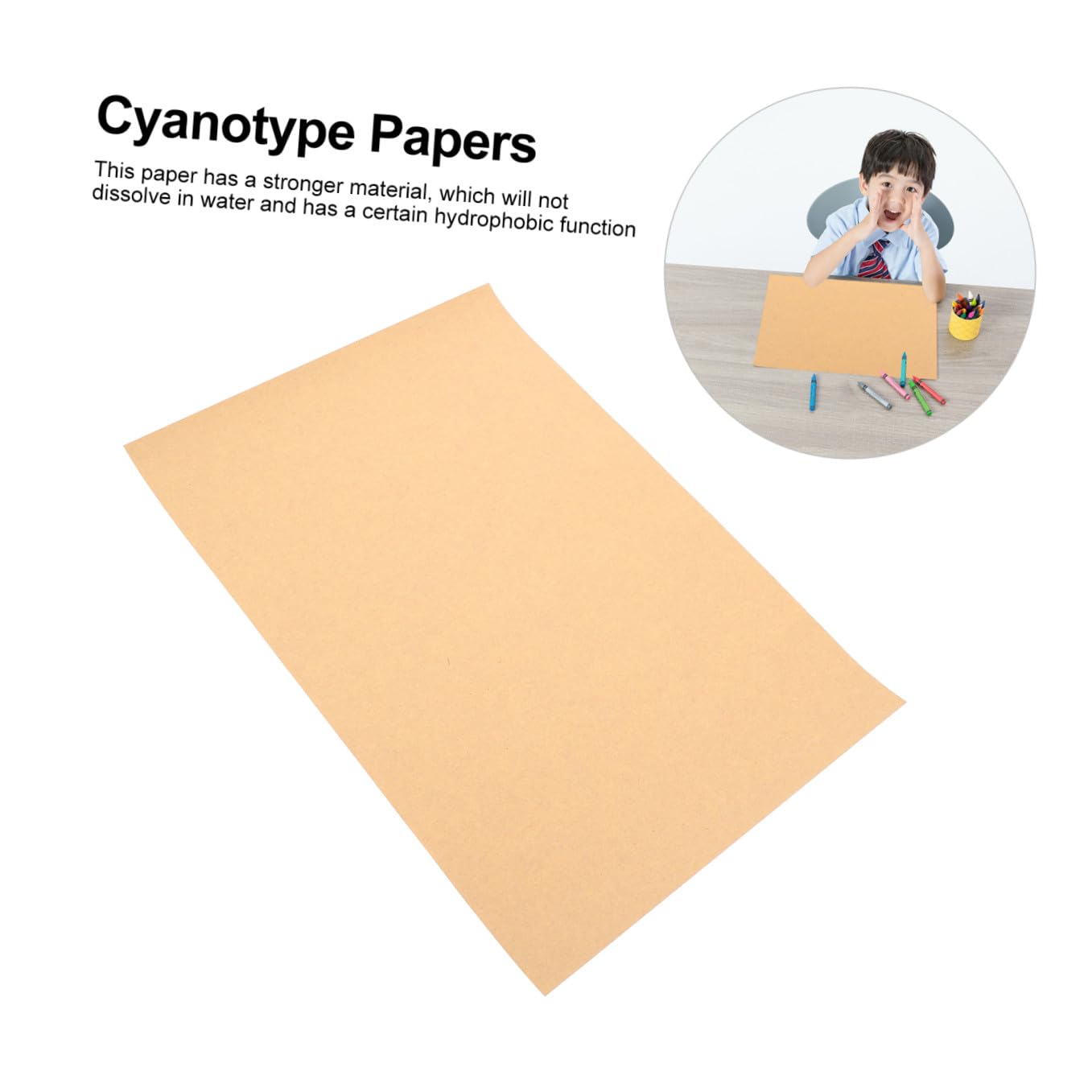 Uonlytech Papier à Dessin Kraft 4k Lisse et Résistant aux Rayures, 100 Feuilles A4 en Papier Kraft pour Garçon et Filles, pour Dessin et Pratique Artistique
