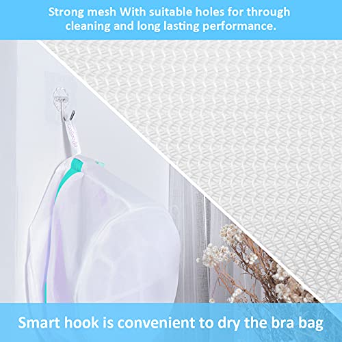 Image of GOGOODA Mesh Laundry Bags for Delicates Durable Protective Wash Bags | Bra Wash Bag Travel Storage Bags for Intimates Lingerie, 4PCS (6.5 * 8in)