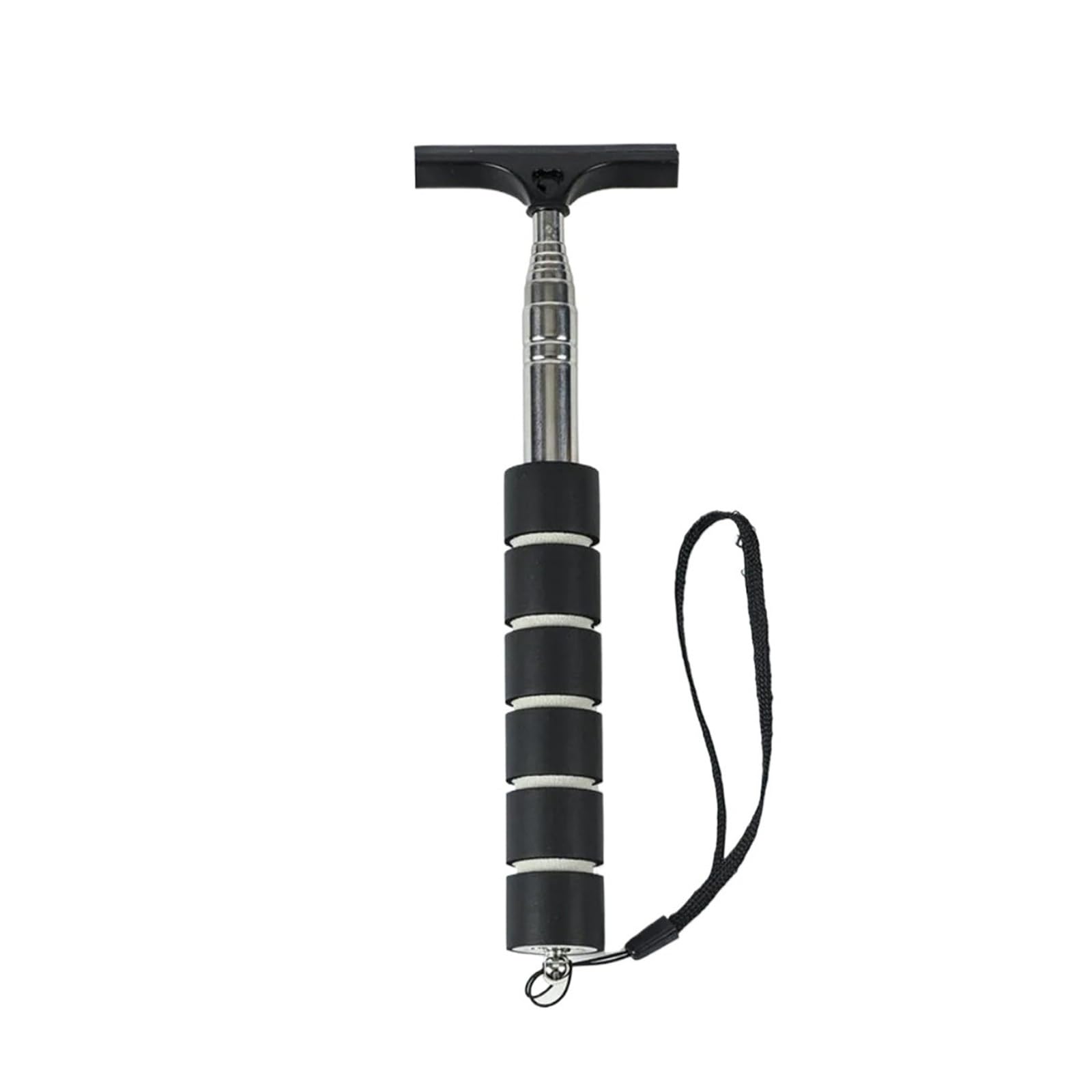 Car rearview mirror wipers Telescopic Car Mirror Wiper Retractable Stainless Steel Brush(Black)
