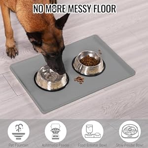MateeyLife-Dog-Cat-Food-Mat-for-Floors-Waterproof-Nonslip-Dog-Bowl-Mats-for-Food-and-Water-Dog-Feeding-Mats-with-Raised-Edges-Silicone-Dog-Water-Matt-Tray-for-Messy-Drinkers-18x12-Grey - Cucciolini Doodles   MateeyLife-Dog-Cat-Food-Mat-for-Floors-Waterproof-Nonslip-Dog-Bowl-Mats-for-Food-and-Water-Dog-Feeding-Mats-with-Raised-Edges-Silicone-Dog-Water-Matt-Tray-for-Messy-Drinkers-18x12-Grey