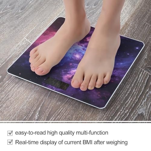 Báscula digital Cosmic Nebula para baño 400 lb capacidad miniatura 5