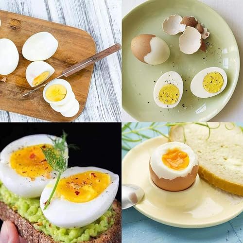 JINJUMEI 4 Stück Eieruhr zum Mitkochen(Weich/Mittel/Hart) Farbwechsel Eieruhren Wiederverwendbare Egg Timer Wählen Sie die Eierreife Basierend auf der Farbe Geeignet für Zuhause, Schule, Restaurant – Bild 6