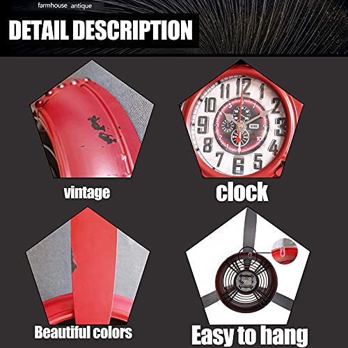 Aorotoe Aviation Pilot Gifts For Man Idea Airplane Propeller Wall Decor Antique Metal Vintage Industrial Wall Art Boys Living Room Bedroom Rustic Home Wall Sculptures Red #TOP5