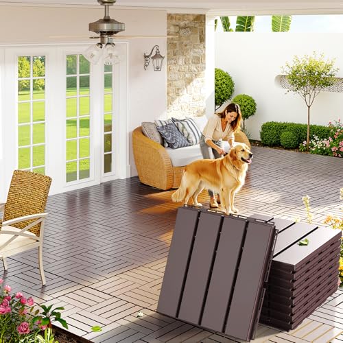 Goovilla Conjunto de 9 Placas de Encaixe de Plástico Para Deck, P...