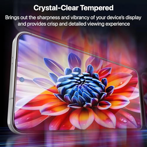 Image of Vaku Luxos HD Tempered Glass Screen Protector for Samsung Galaxy S26 Bubble Free Scratch Resistance 3D 9H Anti Shatter Screen Guard with Edge to Edge Protection Transparent