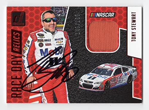 AUTOGRAPHED Tony Stewart 2019 Donruss Racing RACE DAY RELICS (Race-Used