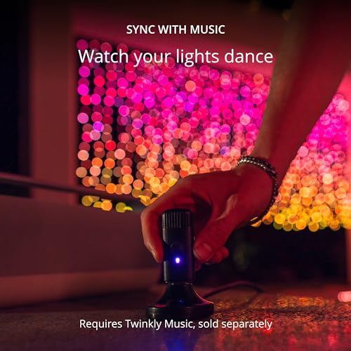 Christmas Curtain Lights 210 RGB+W LEDs - Smart Controlled, Syncs with Music, Indoor/Outdoor, Works with Google Assistant, Amazon Alexa, Apple HomeKit