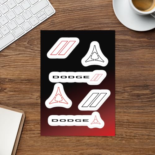 Dodge Logo Sticker Sheet - Officially Licensed - Image 3