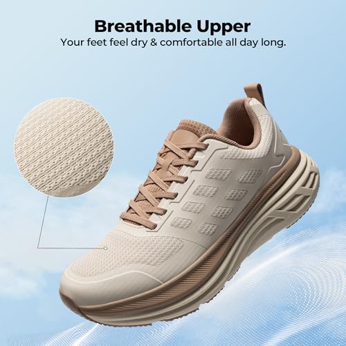 NORTIV 8 Women's Walking Shoes Cushion Running Shoes Active Float Non-Slip Comfortable Breathable Workout Gym Sports Athletic Fashion Trainers Sneakers - Image 6