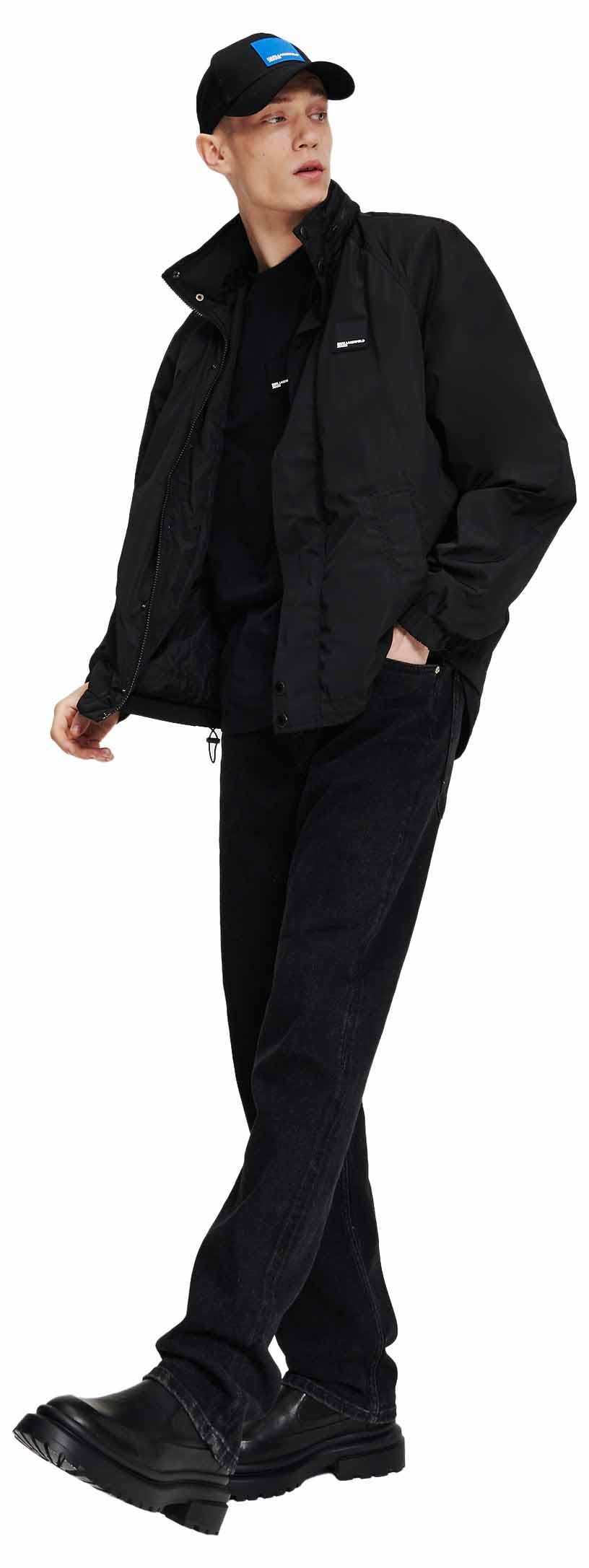 Jeansy Karl Lagerfeld, Męskie, Proste Denim, Prosta Nogawka